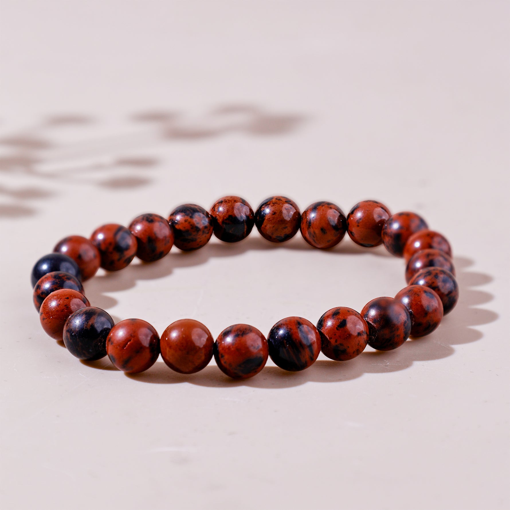 Mahogany Obsidian Bracelet Mahogany Obsidian Bracelet - Abhimantrit & Certified
