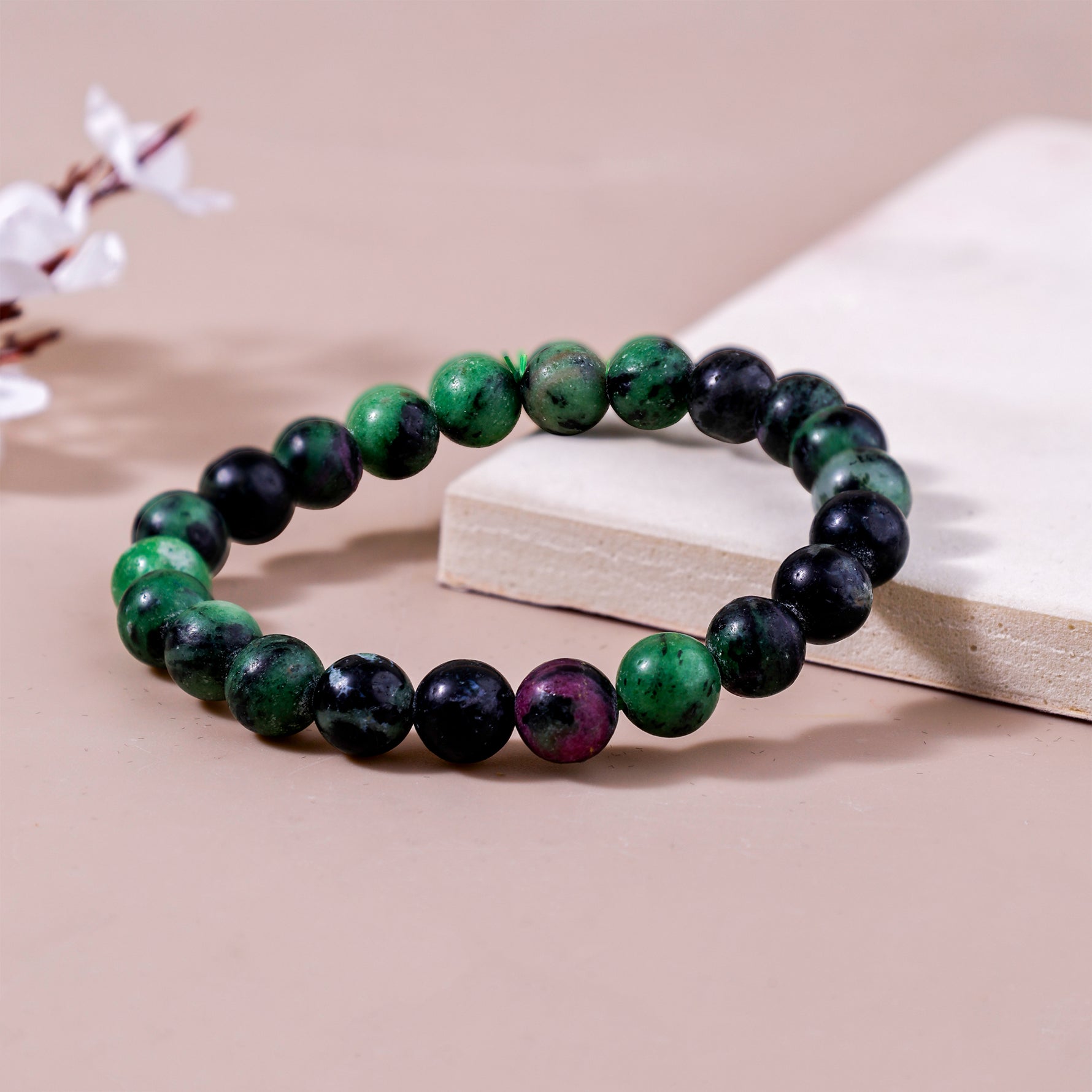 Ruby Zoisite BraceletRuby Zoisite Bracelet -  Abhimantrit & Certified