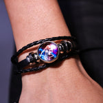 Aquarius Leather Bracelet