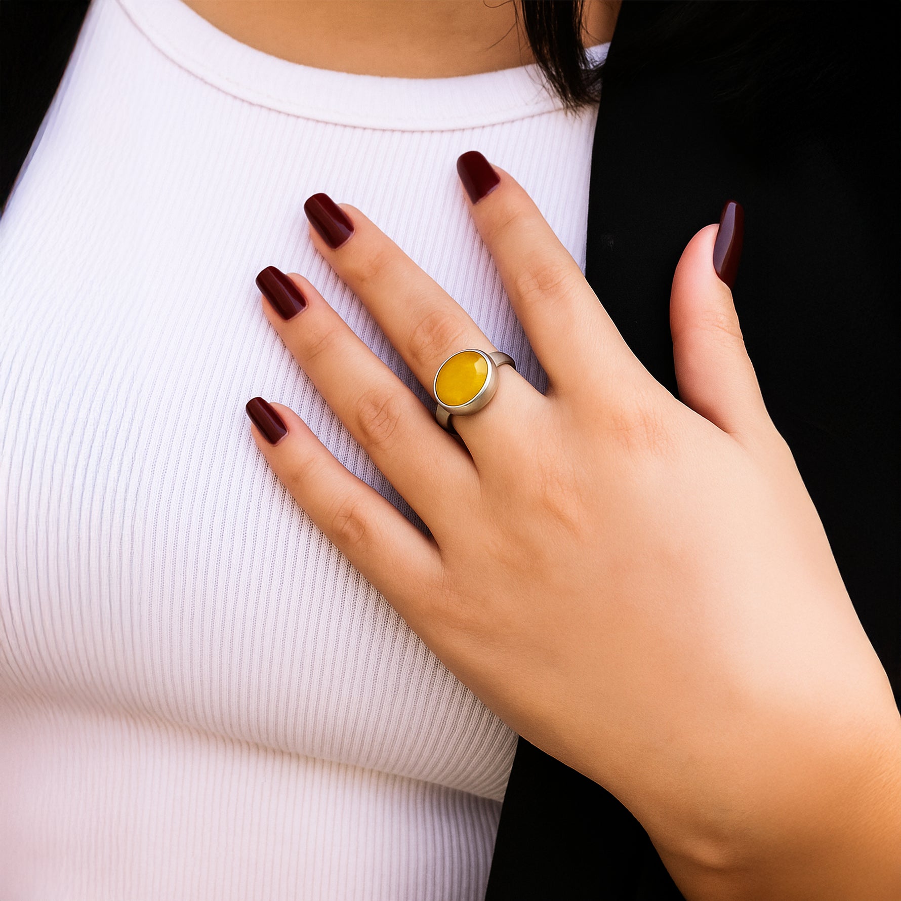 Yellow Sapphire Ring (Pukhraj) - Abhimantrit & Certified