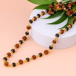 Karungali Mala With Rudraksha Beads