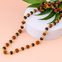 Karungali Mala With Rudraksha Beads - Abhimantrit