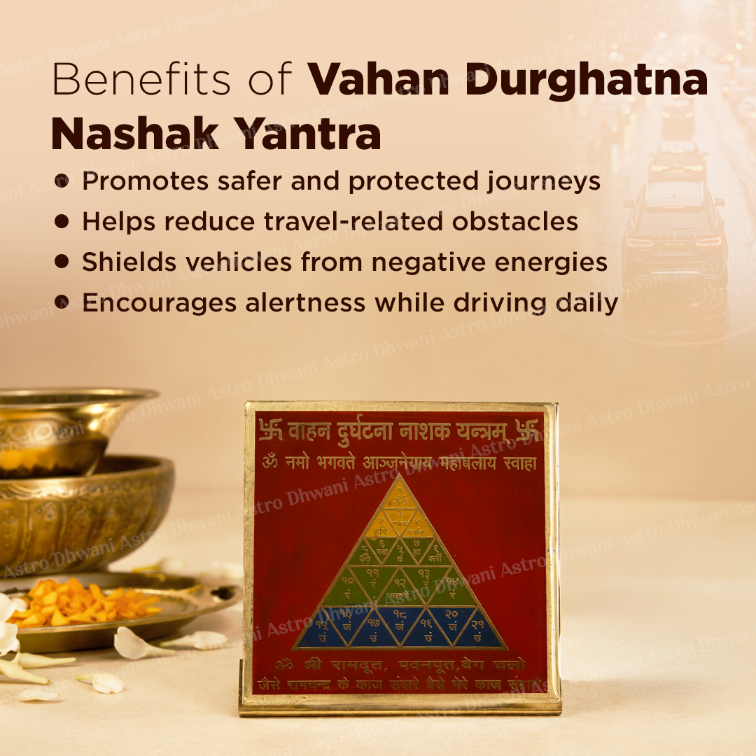 Vahan Durghatna Nashak Yantra | Vehicle Protection Yantra | Hanuman Protection Yantra for Car, Bike & Safe Travel | Personally Abhimantrit