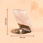 Decorative item with measurements on a beige background
