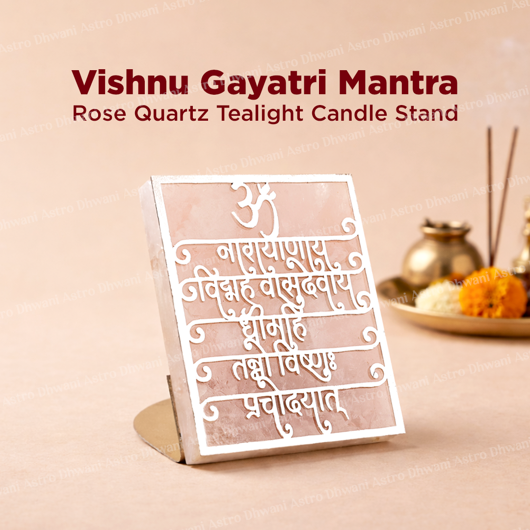Vishnu Gyatri Mantra Candle Stand - Abhimantrit
