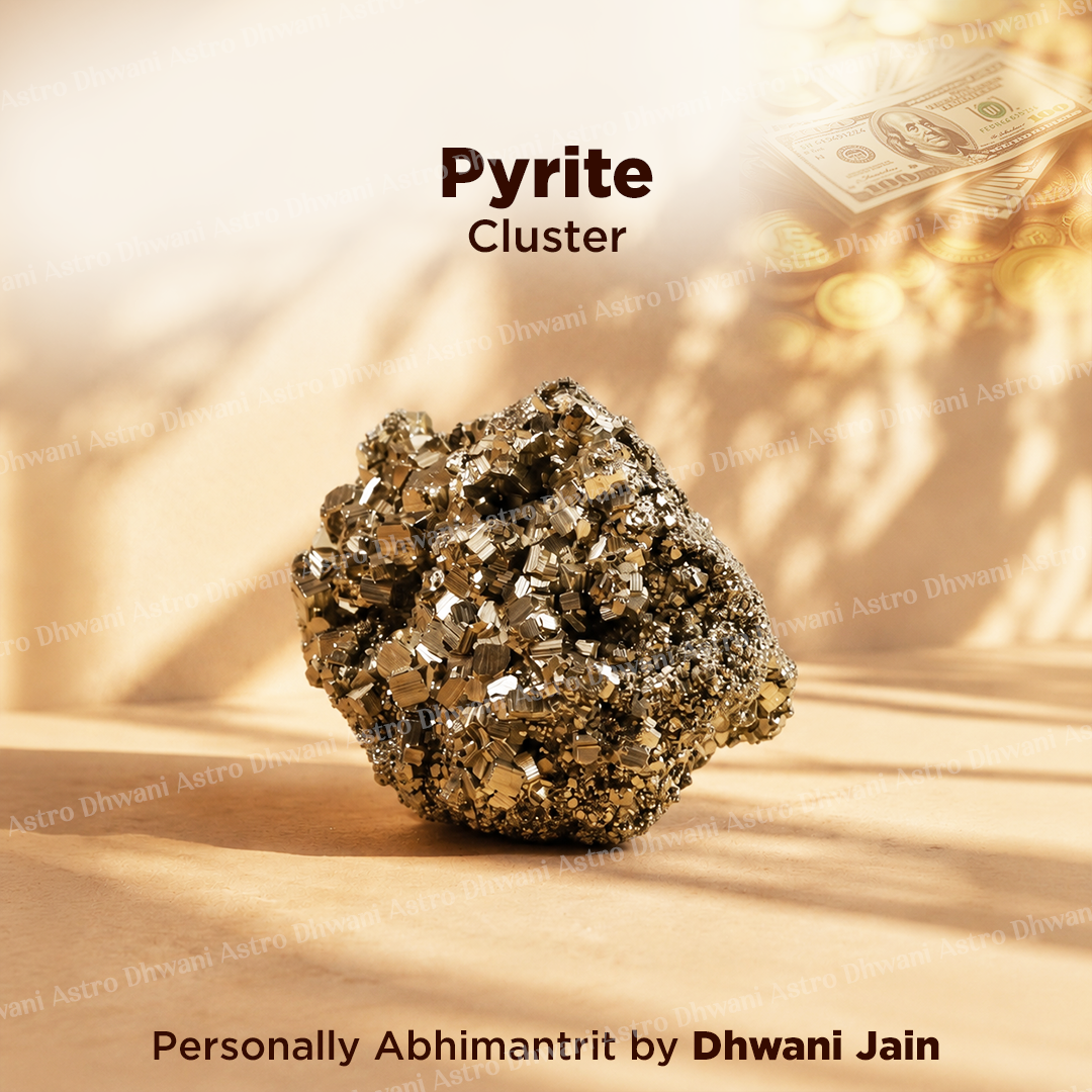 Natural Raw Pyrite Cluster – Premium Healing Crystal for Wealth, Career & Business Growth