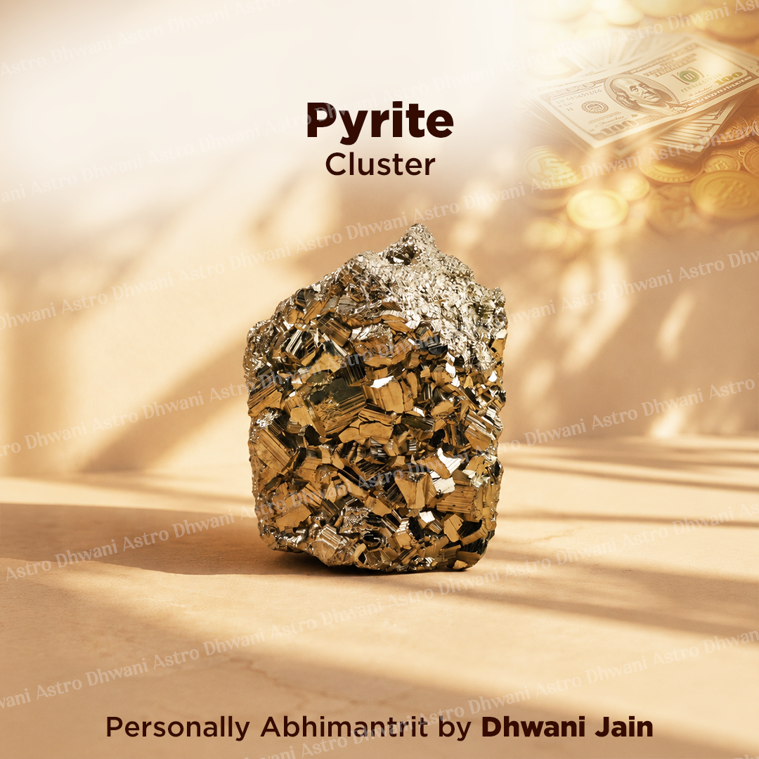 Natural Raw Pyrite Cluster – Premium Healing Crystal for Wealth, Career & Business Growth