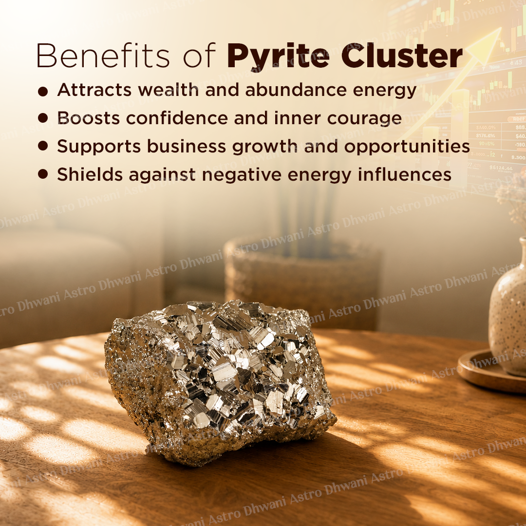 Natural Raw Pyrite Cluster – Premium Healing Crystal for Wealth, Career & Business Growth