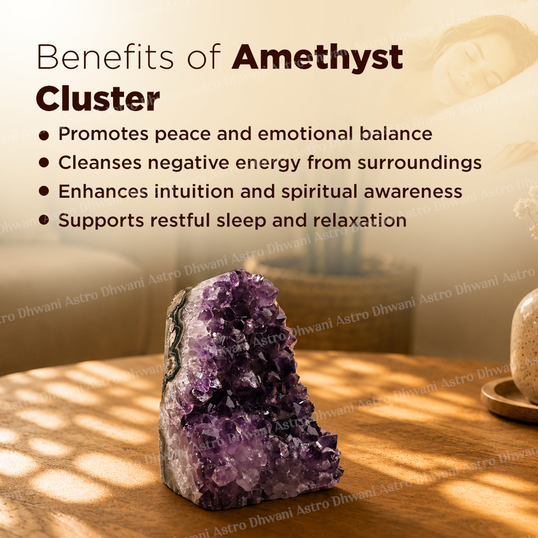 Amethyst Brazilian Cluster – Natural Crystal for Healing, Protection & Positive Energy