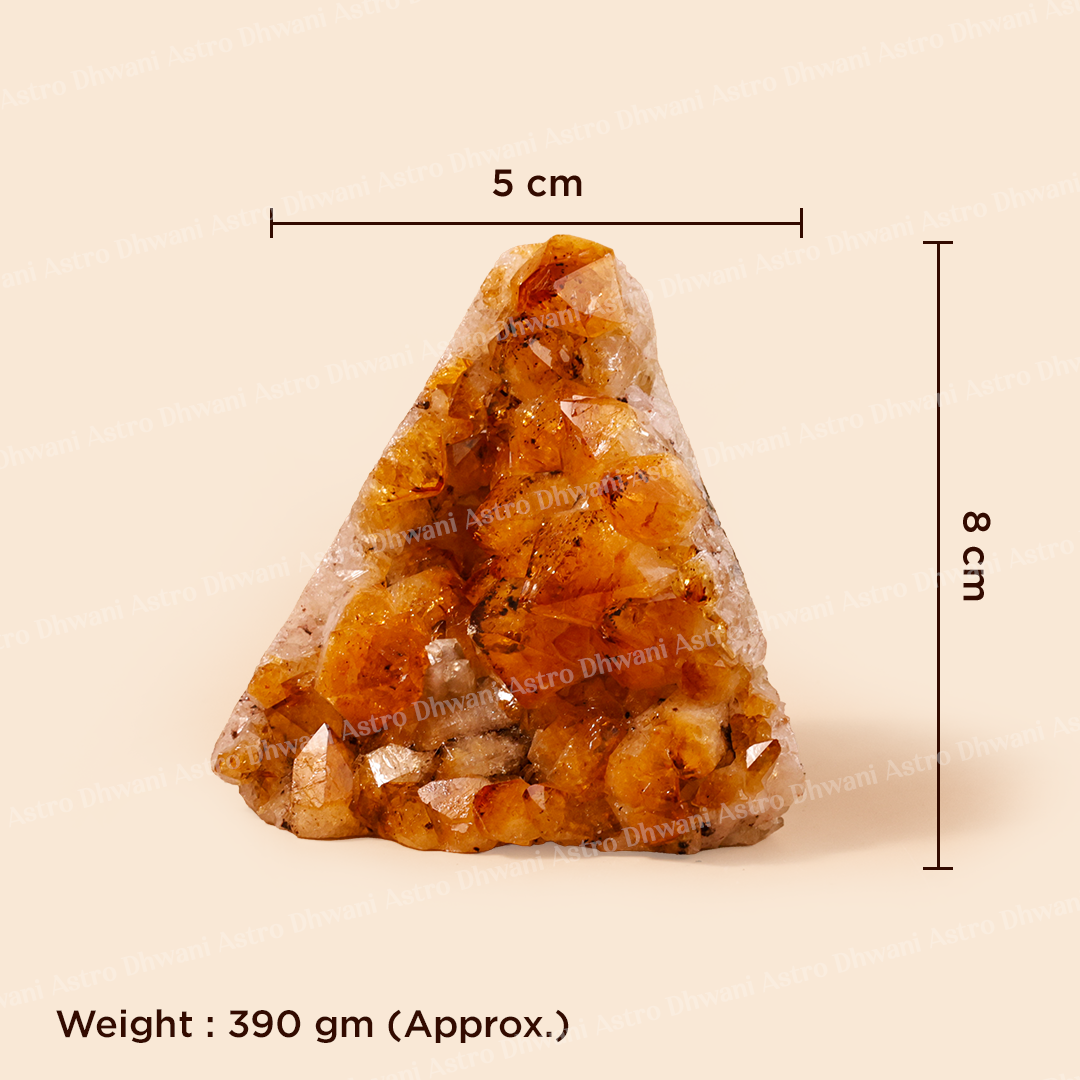 Natural Raw Citrine Cluster – Premium Healing Crystal for Wealth, Abundance & Positive Energy