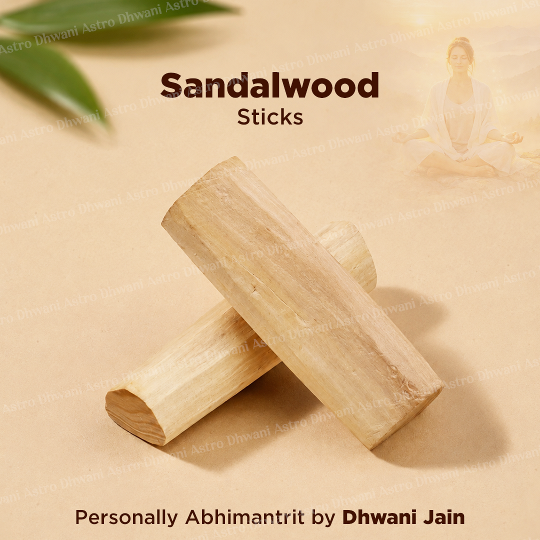 Pure White Sandalwood Stick (Chandan Lakdi) for Pooja & Tilak 50g Approx