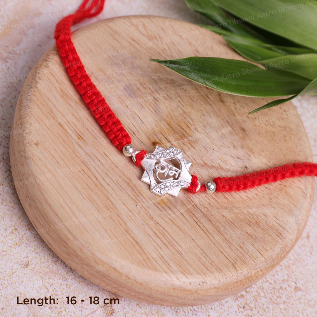 925 Sterling Silver Ram Rakhi – Carry the Blessings of Lord Shri Ram