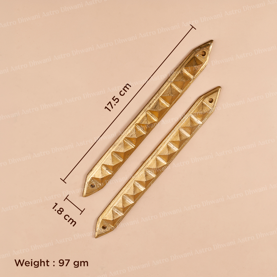 Vastu Pyramid Strip | Brass Pyramid Strip for Energy & Protection | Feng Shui & Spiritual Décor