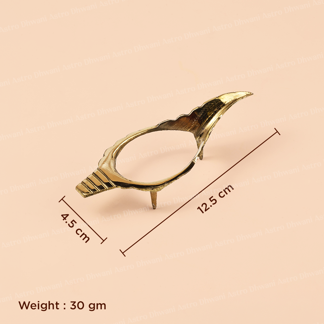 Brass Shankh Stand | Conch Shell Holder for Pooja & Home Temple