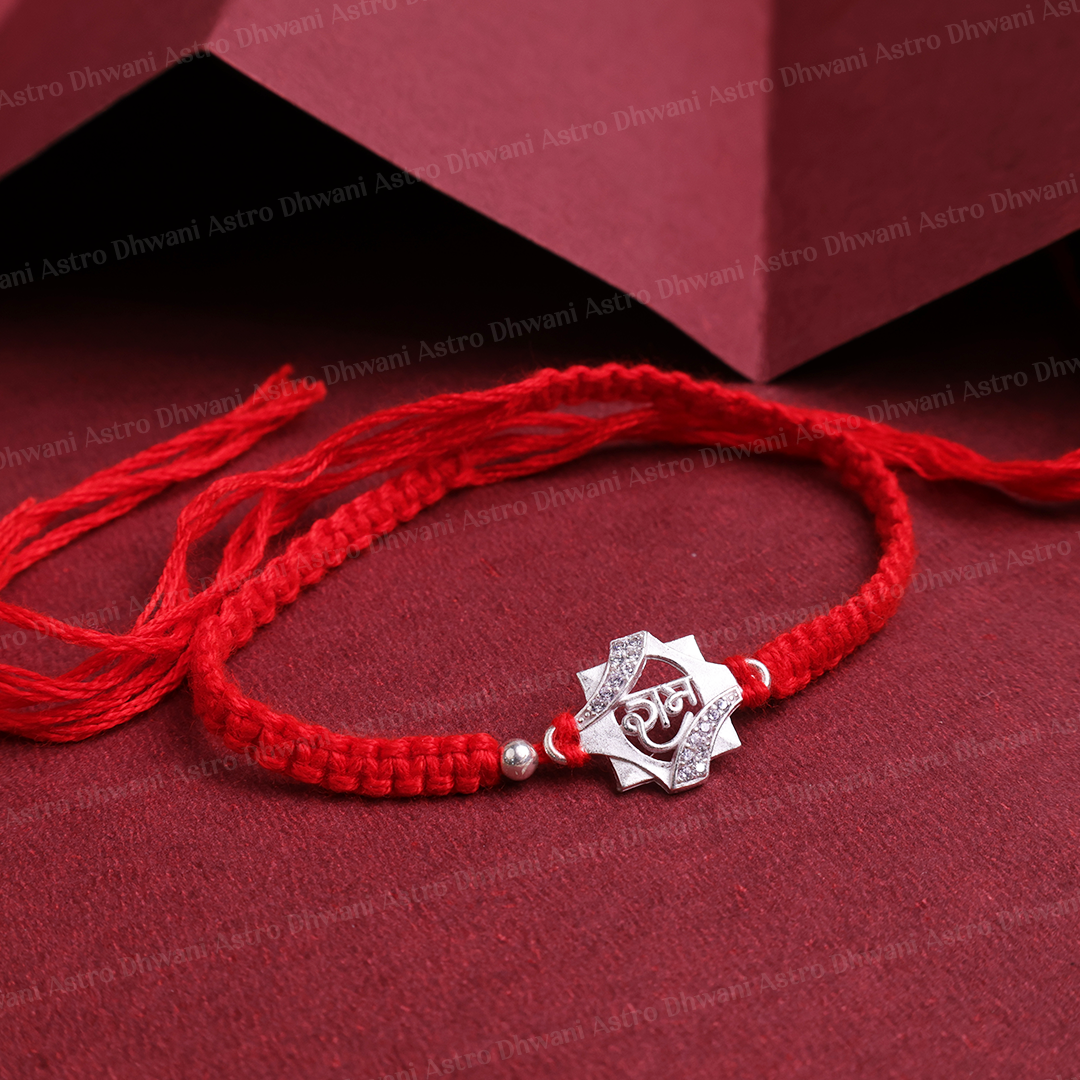 925 Sterling Silver Ram Rakhi – Carry the Blessings of Lord Shri Ram