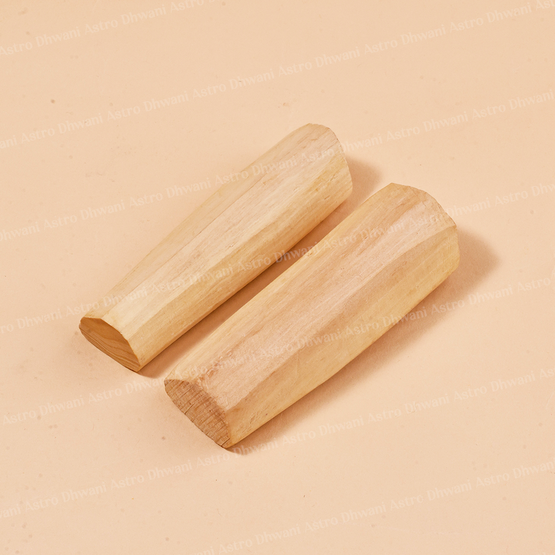 Natural Sandalwood Sticks (Chandan Wood) | 100% Pure Lab Tested | For Puja, Tilak, Meditation & Skincare | Set Of 2