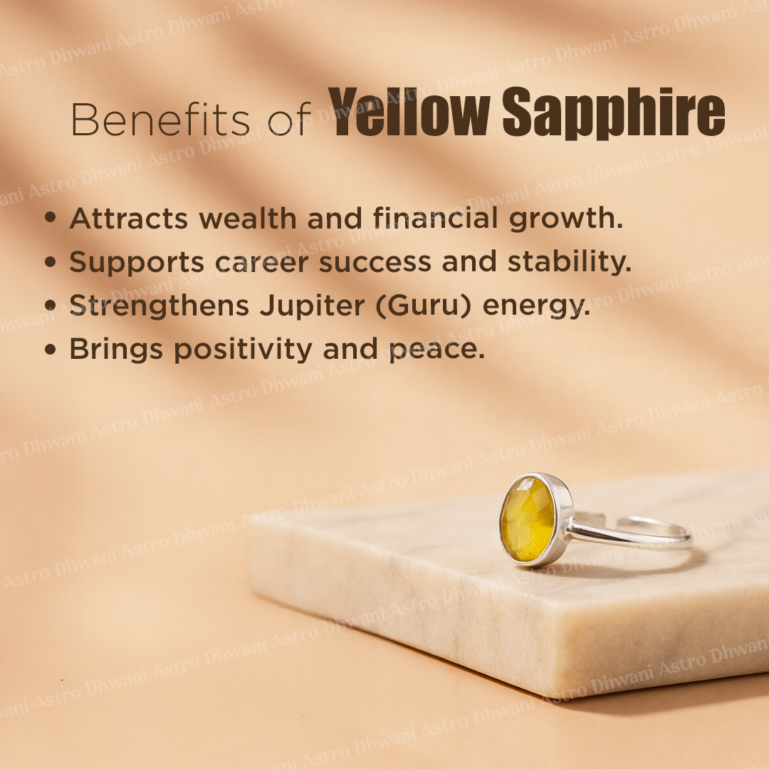 Yellow Sapphire Ring (Pokhraj): Strengthens Marriage and Relationships
