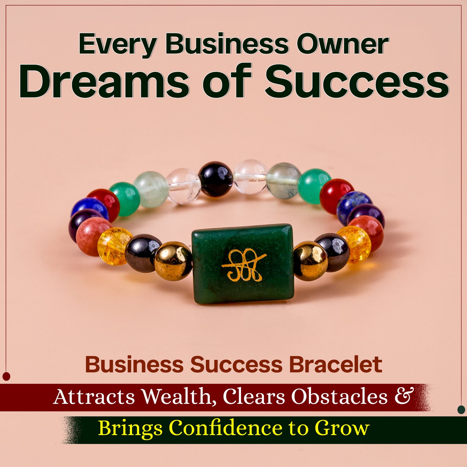 Business Success & Growth Bracelet - Abhimantrit & Certified