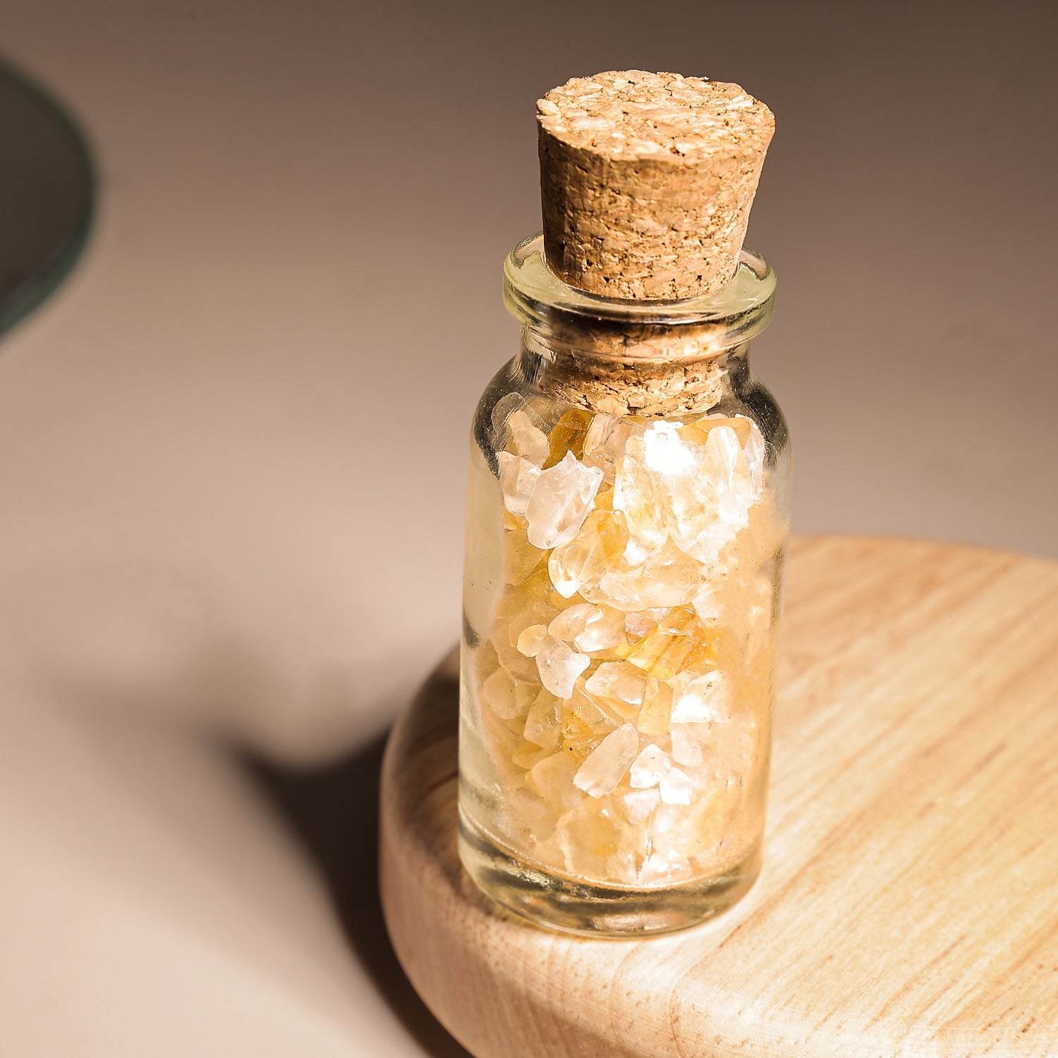 Citrine Bottle Chips - Abhimantrit