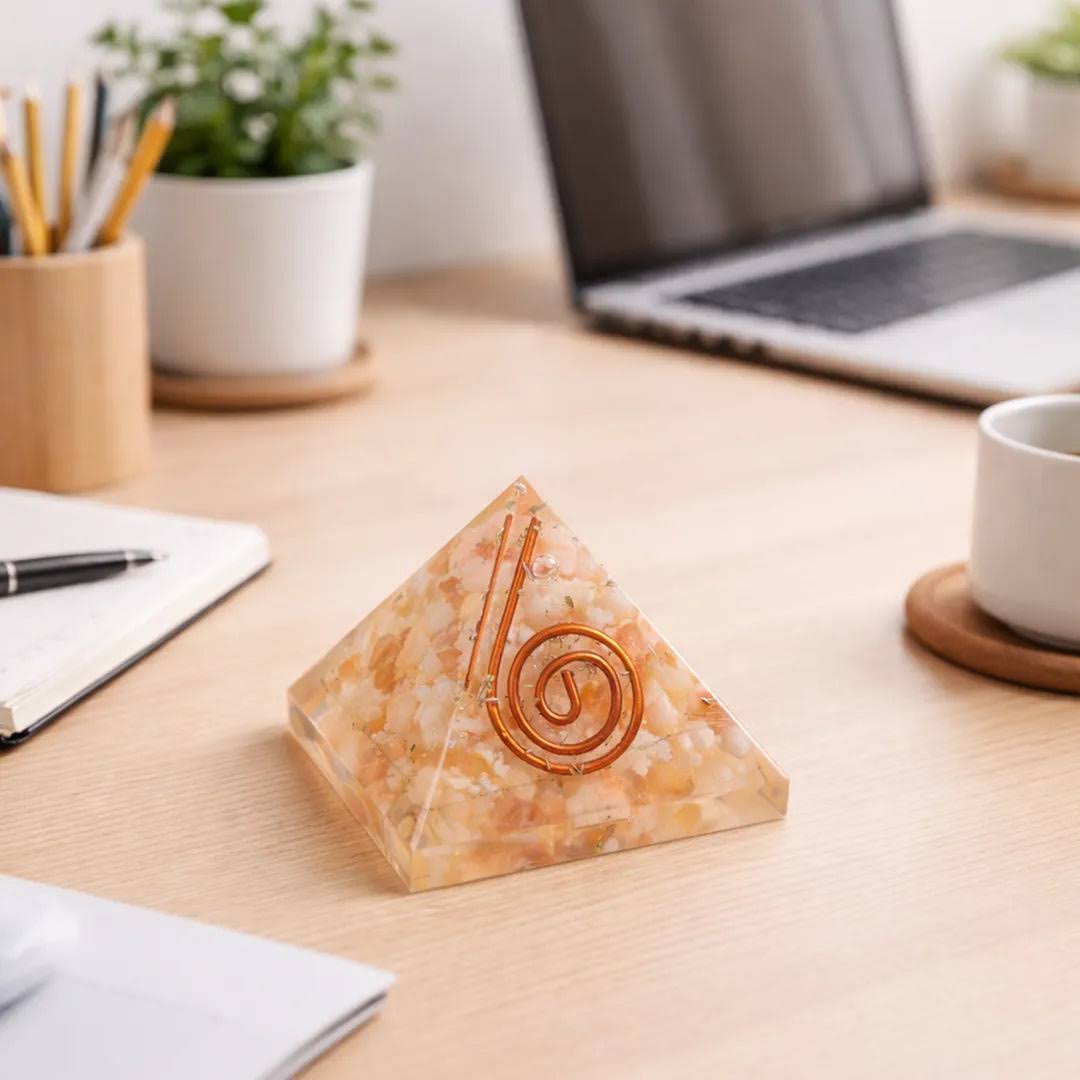 Yellow Aventurine Pyramid - Abhimantrit