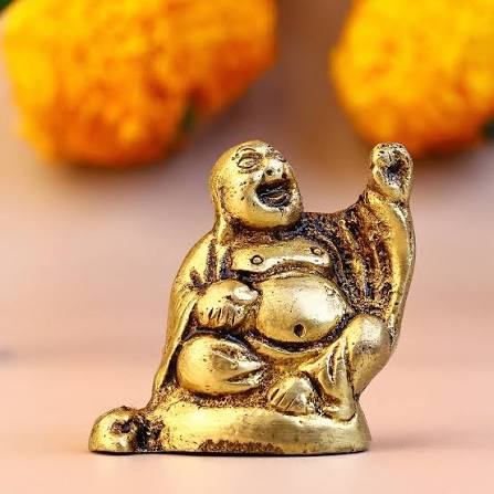 Brass Laughing Buddha – Abhimantrit