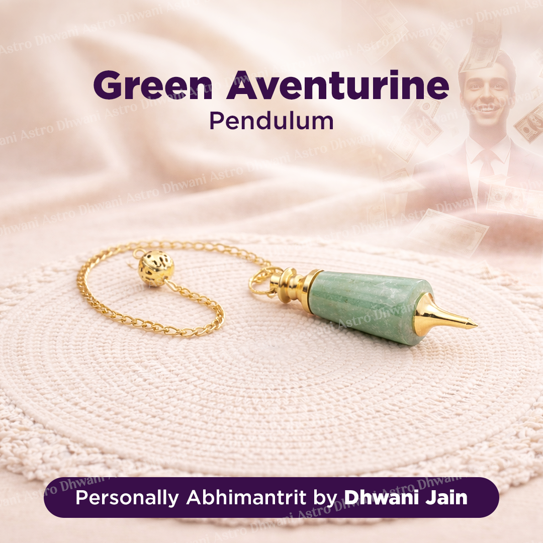 Green Aventurine Pendulum - Abhimantrit