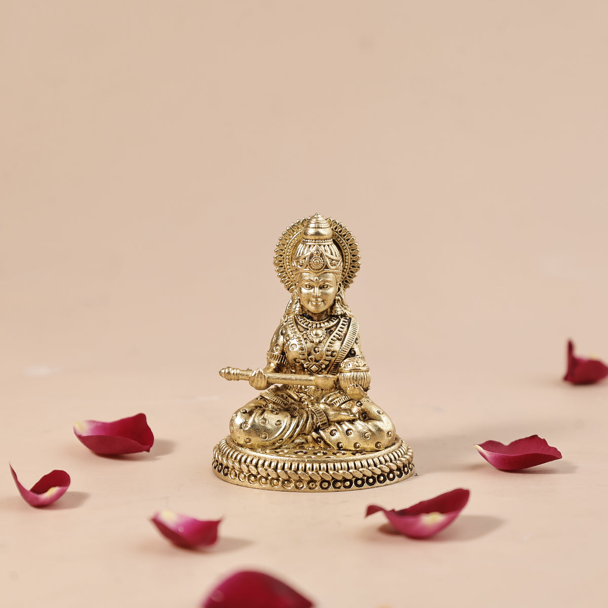 Pure Brass Maa Annapurna Statue - Abhimantrit
