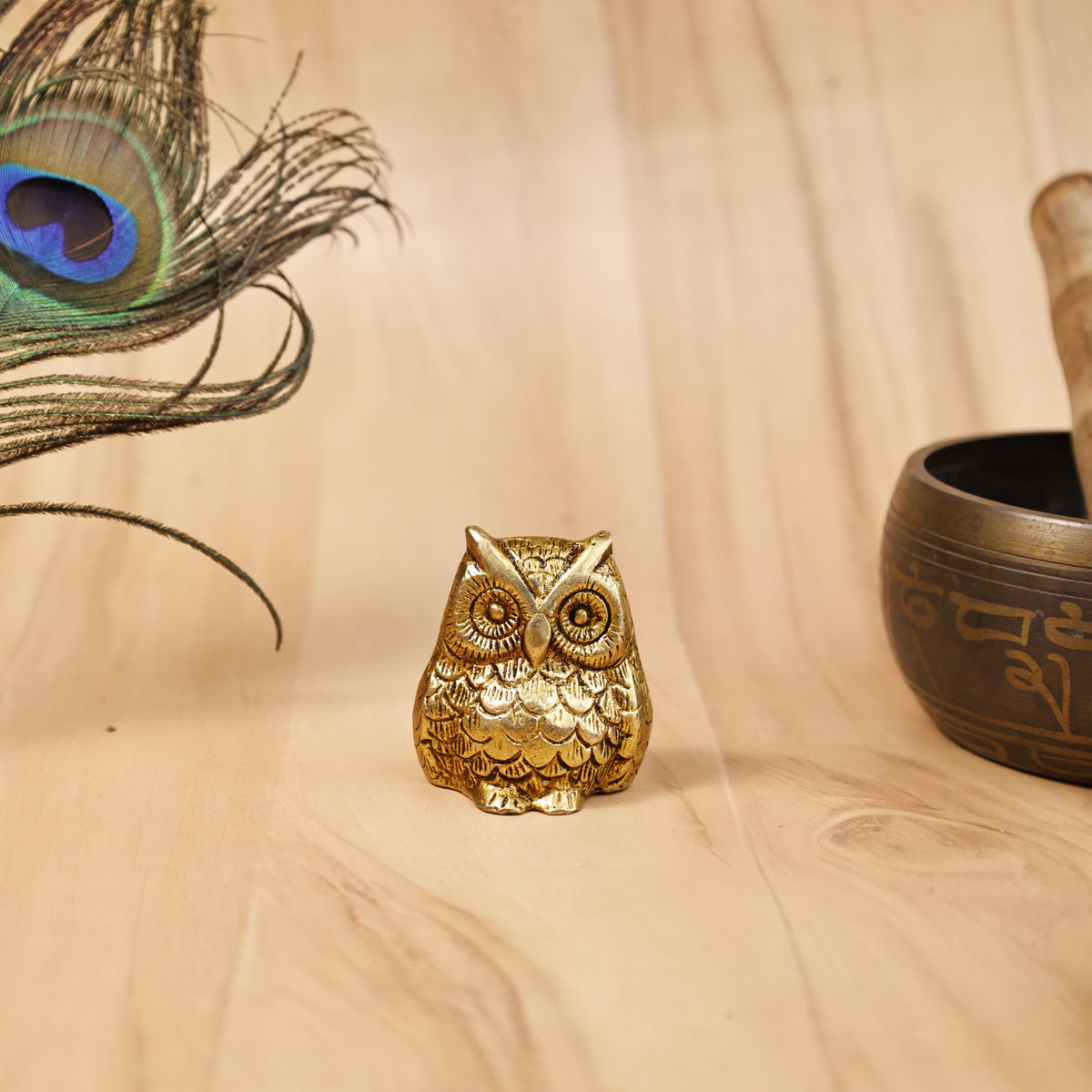 Pura Brass Vastu Owl - Abhimantrit