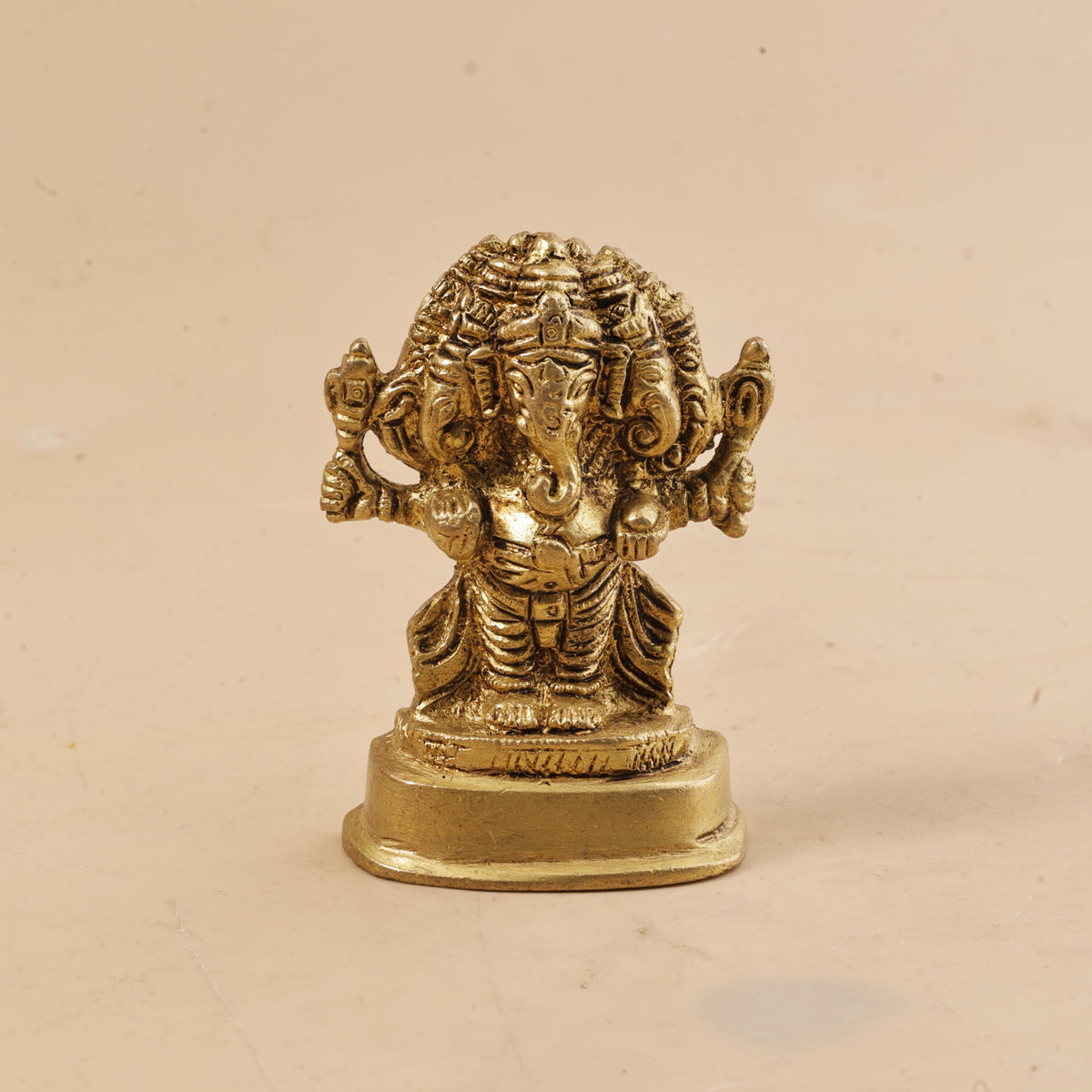 Brass Panchmukhi Ganesha Idol - Abhimantrit
