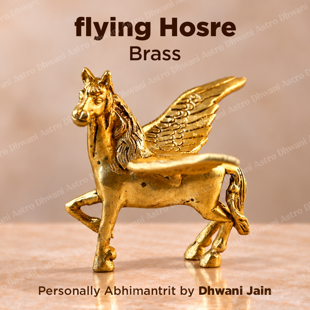 Brass Flying Horse - Abhimantrit