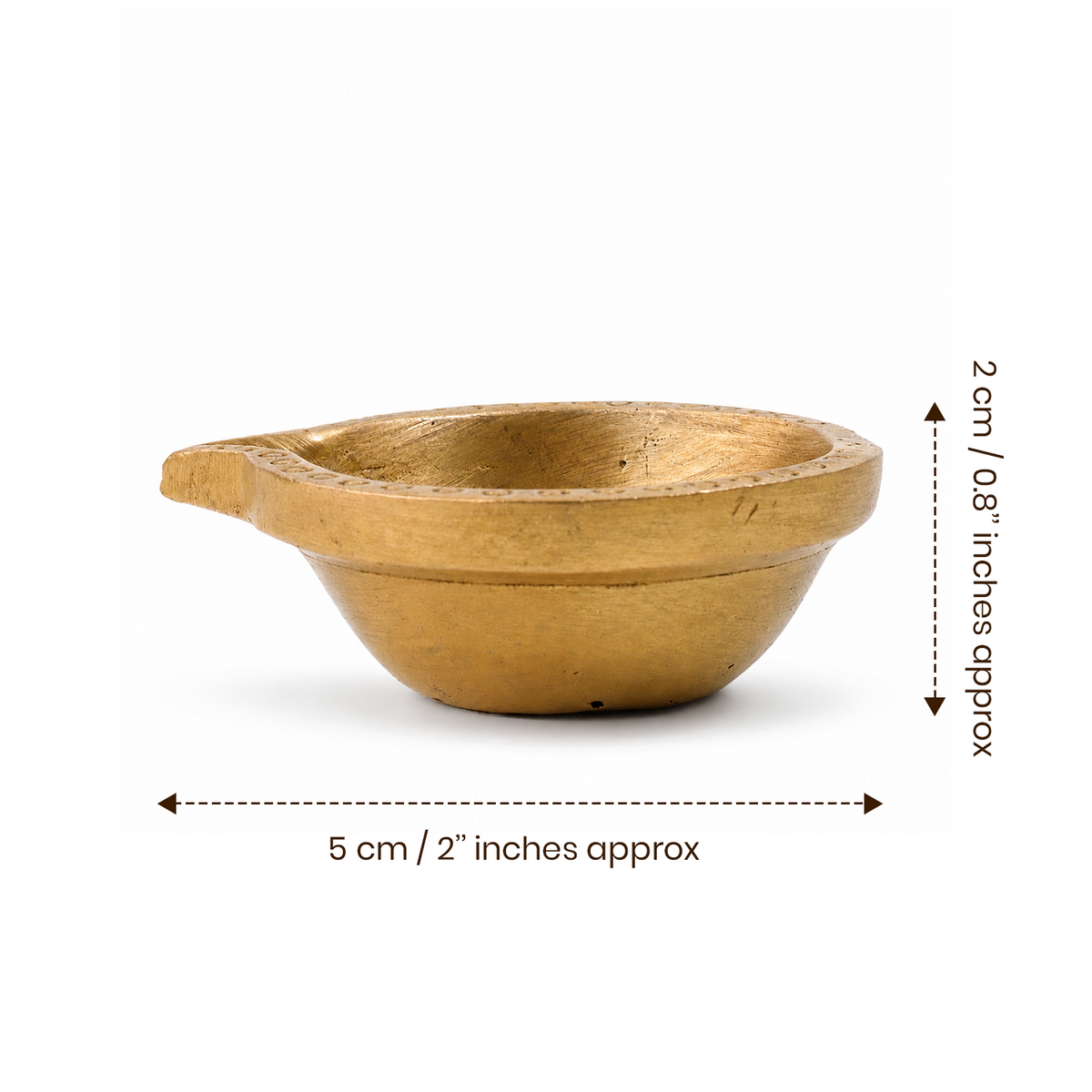 Brass Swastik Diya - Abhimantrit