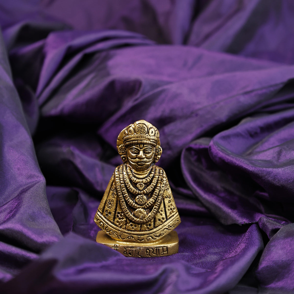Brass Shri Khatu Shyamji Idol - Abhimantrit