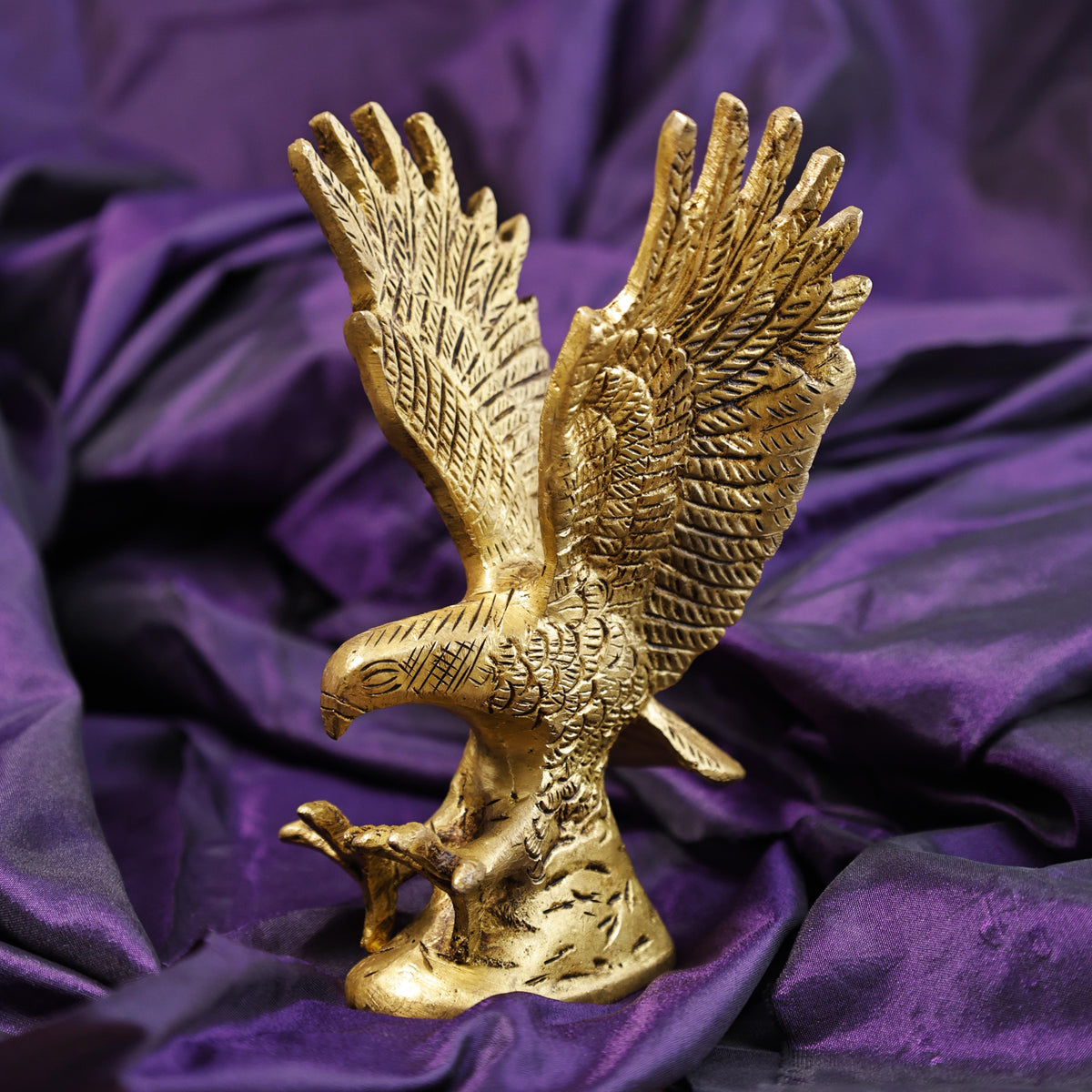 Brass Eagle Statue - Abhimantrit