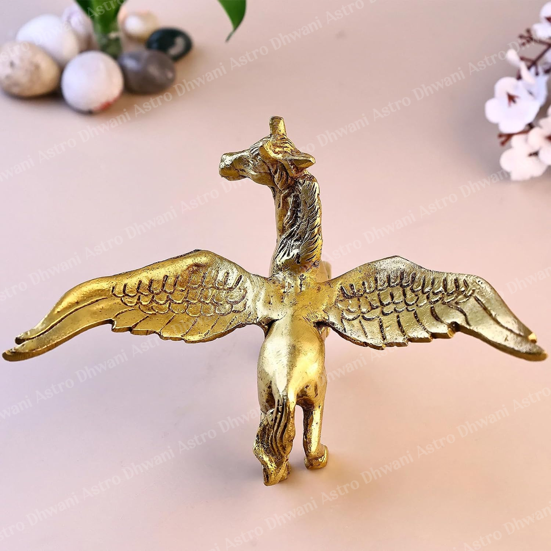 Brass Flying Horse - Abhimantrit