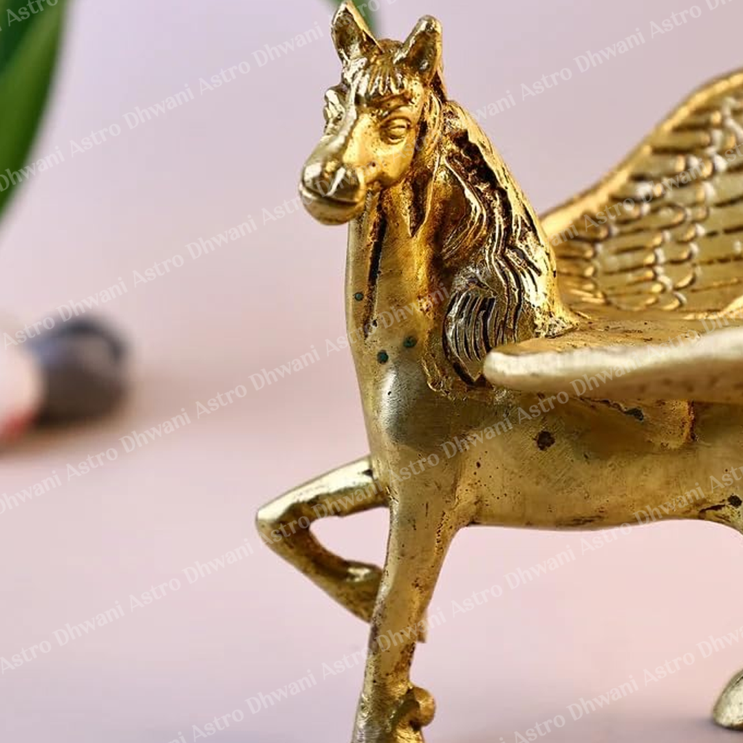 Brass Flying Horse - Abhimantrit