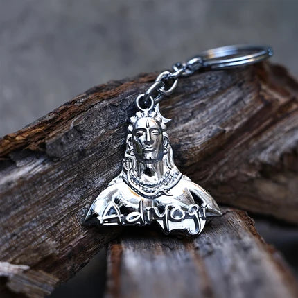 Golden Adiyogi (Shivji) Keychain - Abhimantrit