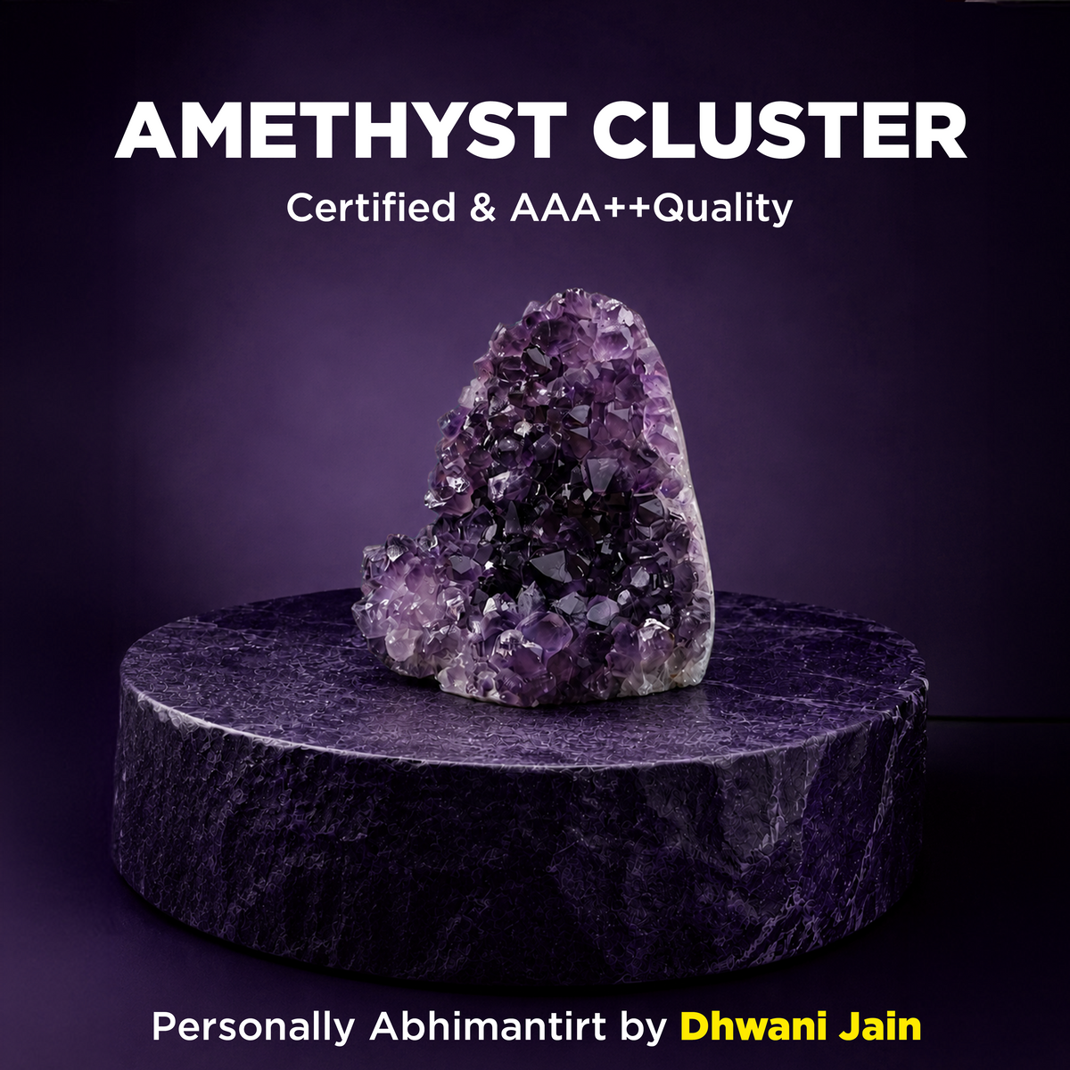 Amethyst Crystal Cluster (Brazillian): Emotional Healing & Stress Relief
