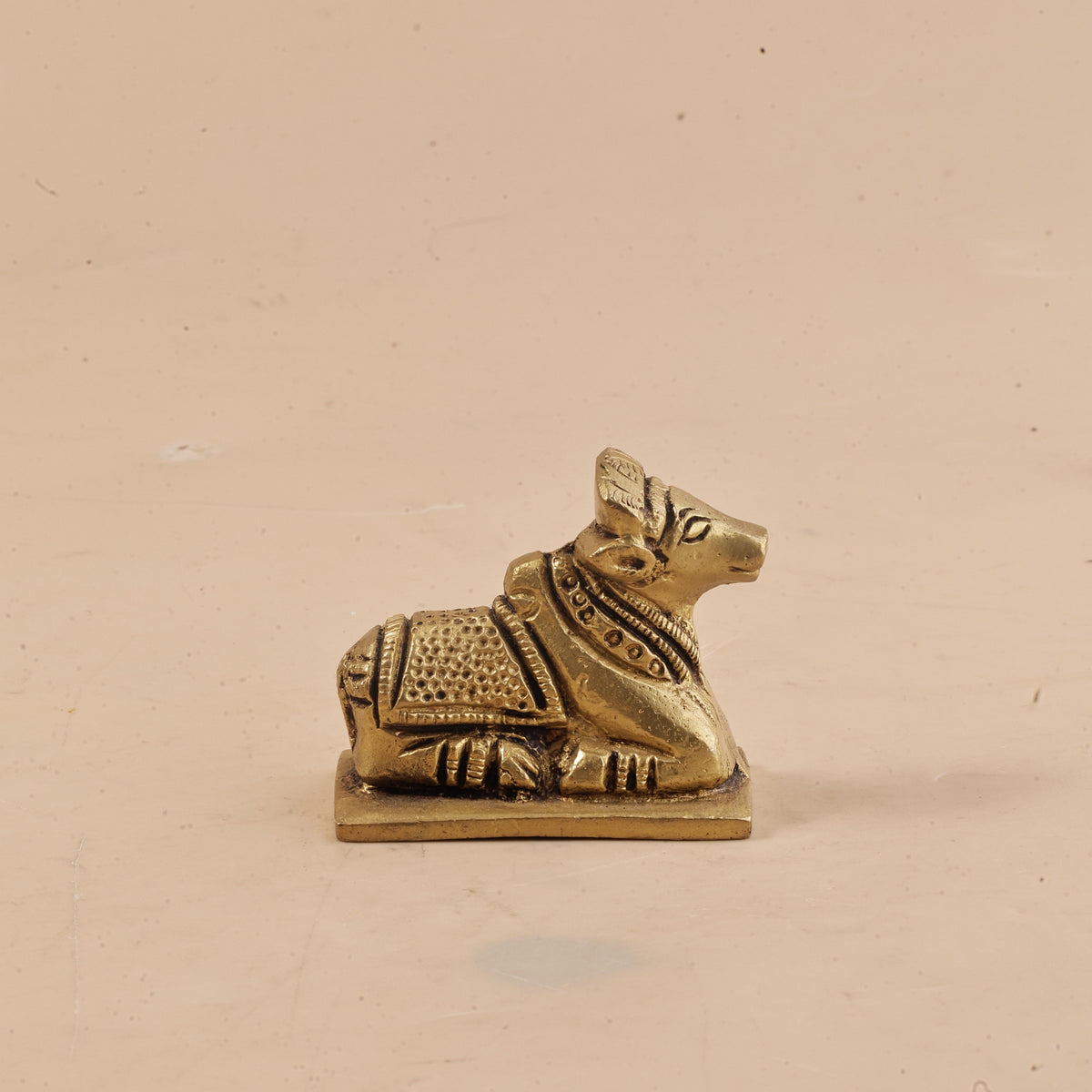 Brass Nandi Sitting Idol - Abhimantrit