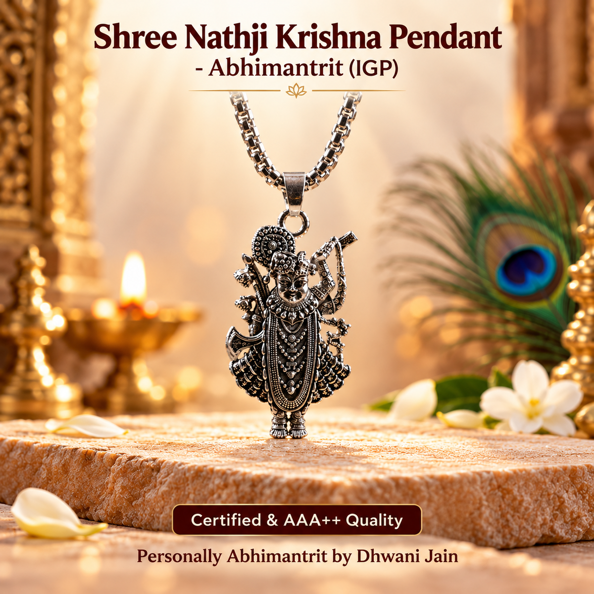 Shree Nathji Krishna Pendant - Abhimantrit