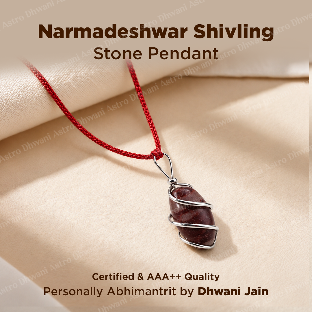 Narmadeshwar Shivling Stone Pendant - Abhimantrit