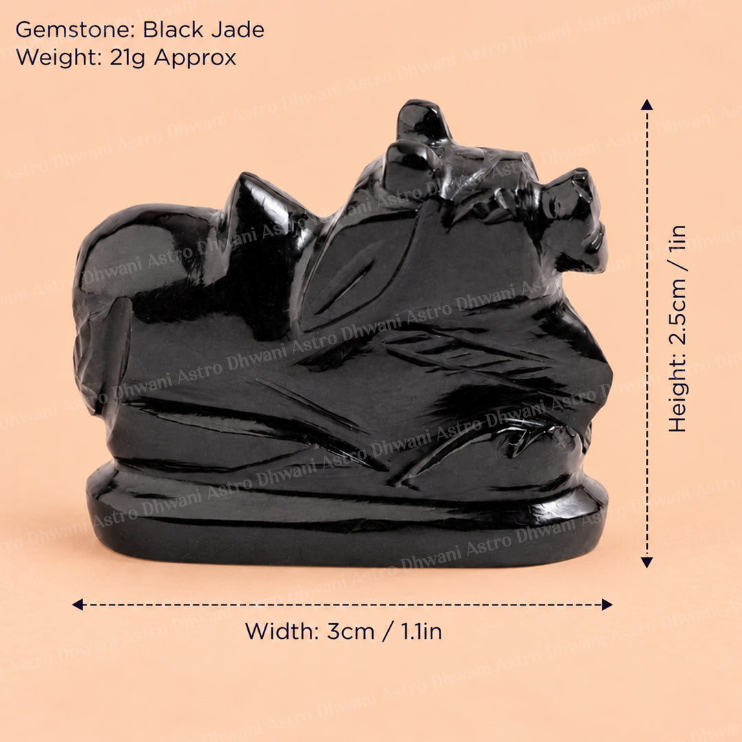 Black Jade Nandi - Abhimantrit