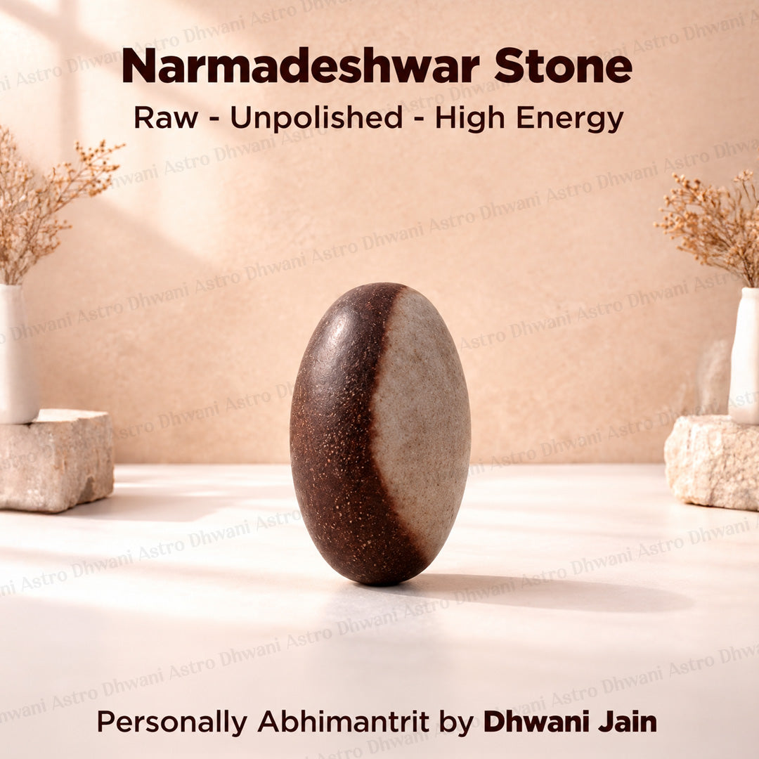 Narmadeshwar Rough Stone - Abhimantrit & Certified