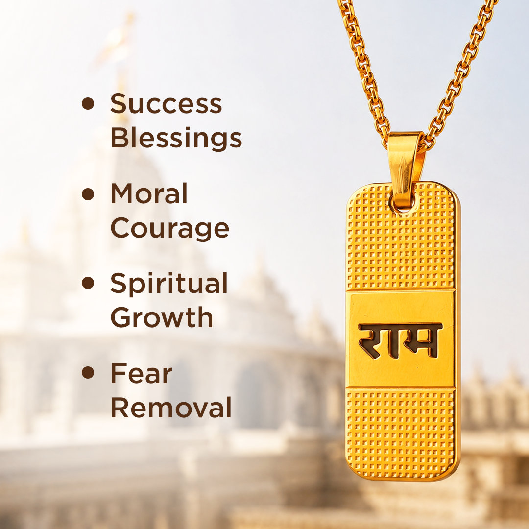 Shree Ram Chain Pendant (IGP Gold Plating) - Abhimantrit