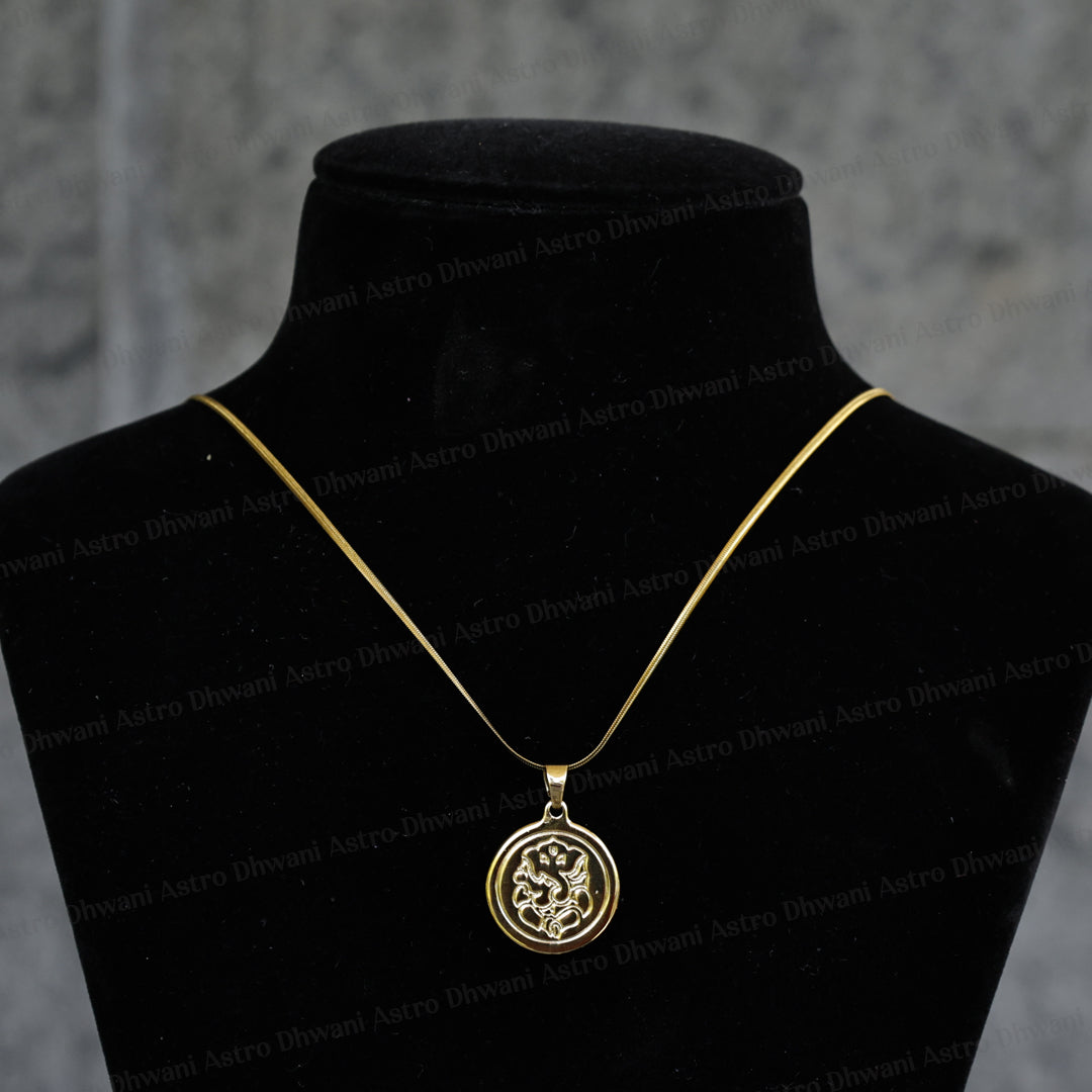 Igp Plating Ganesh Ji Pendant For Success Wisdom Obstacle Removal