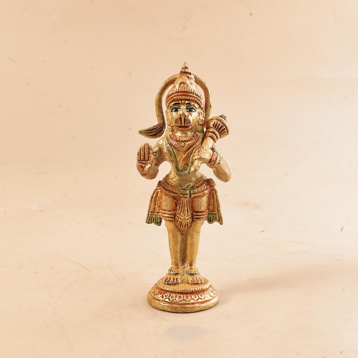 Brass Standing Hanuman Idol - Abhimantrit