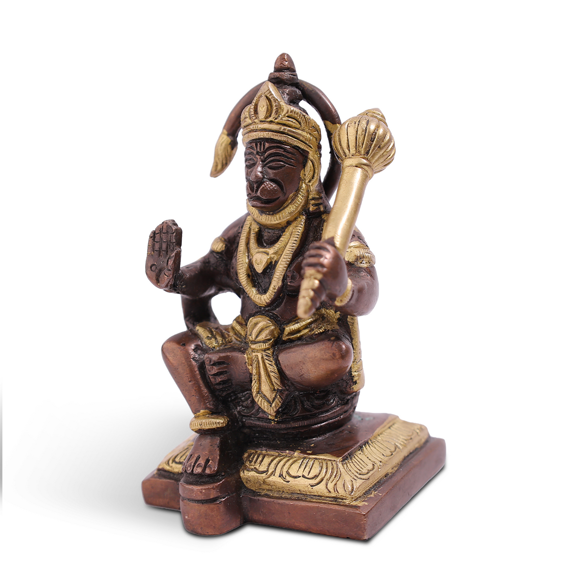 Pure Brass Hanuman Ji Idol - Abhimantrit