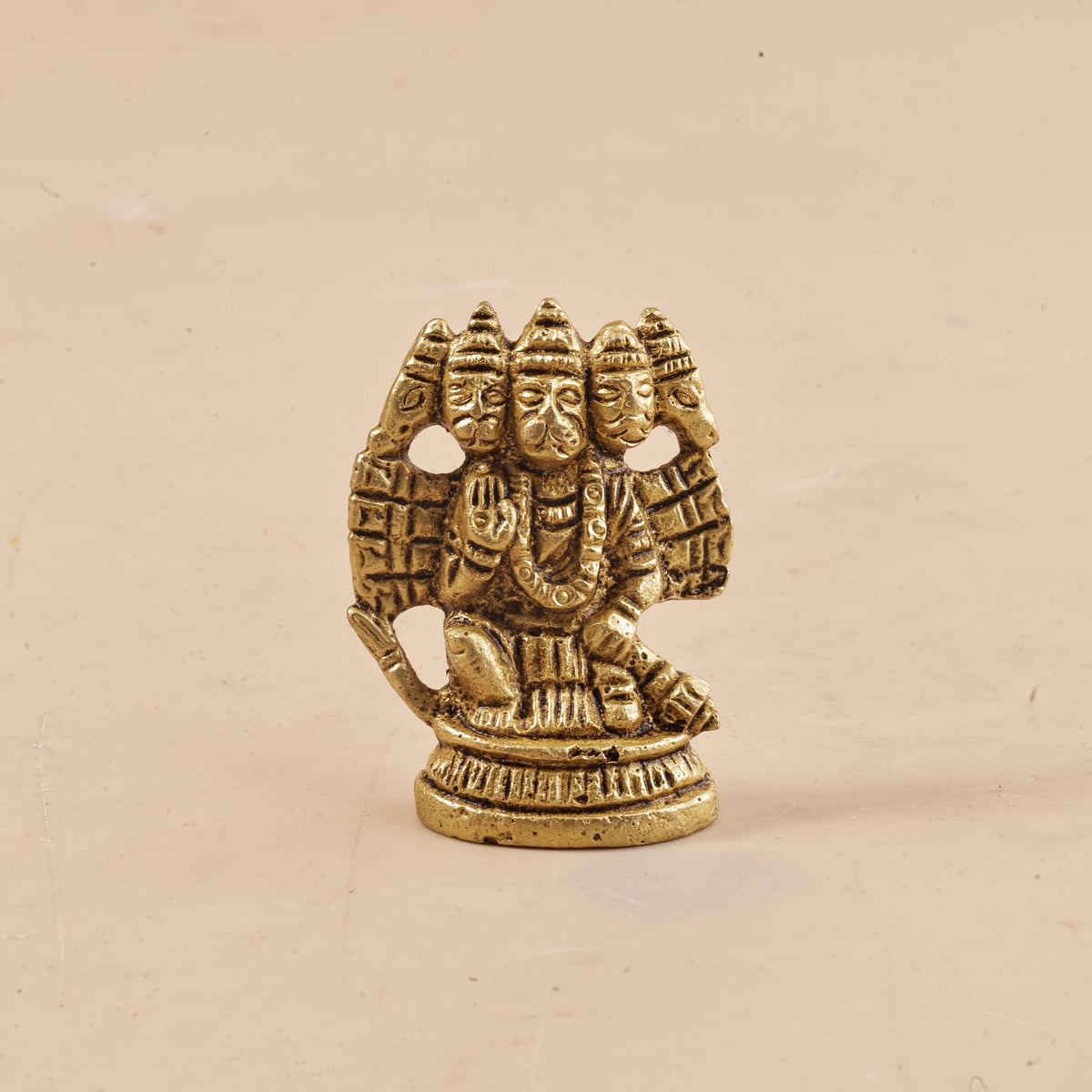 Brass Panchmukhi Hanuman Ji - Abhimantrit