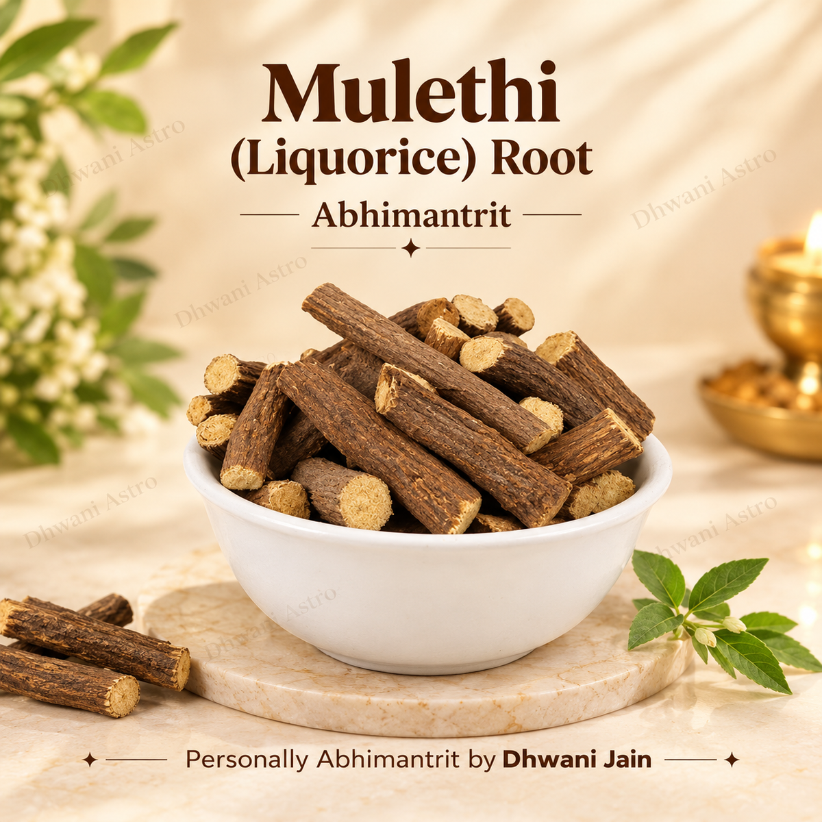 Mulethi (Licorice) Root - Abhimantrit