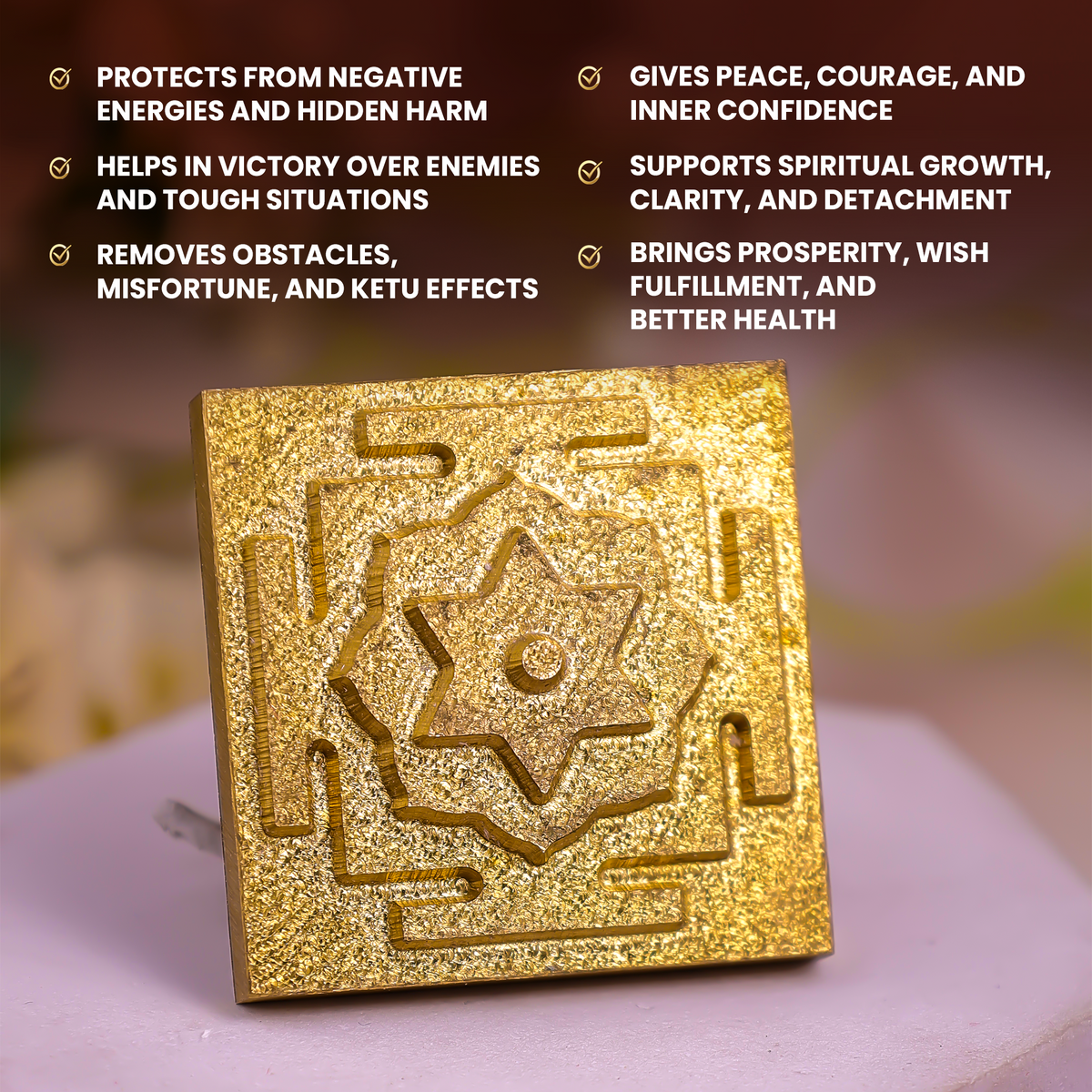 Shri Dhumavati Yantra (Reduces Tragedy, Disease and Negative Effects of Ketu) - Abhimantrit