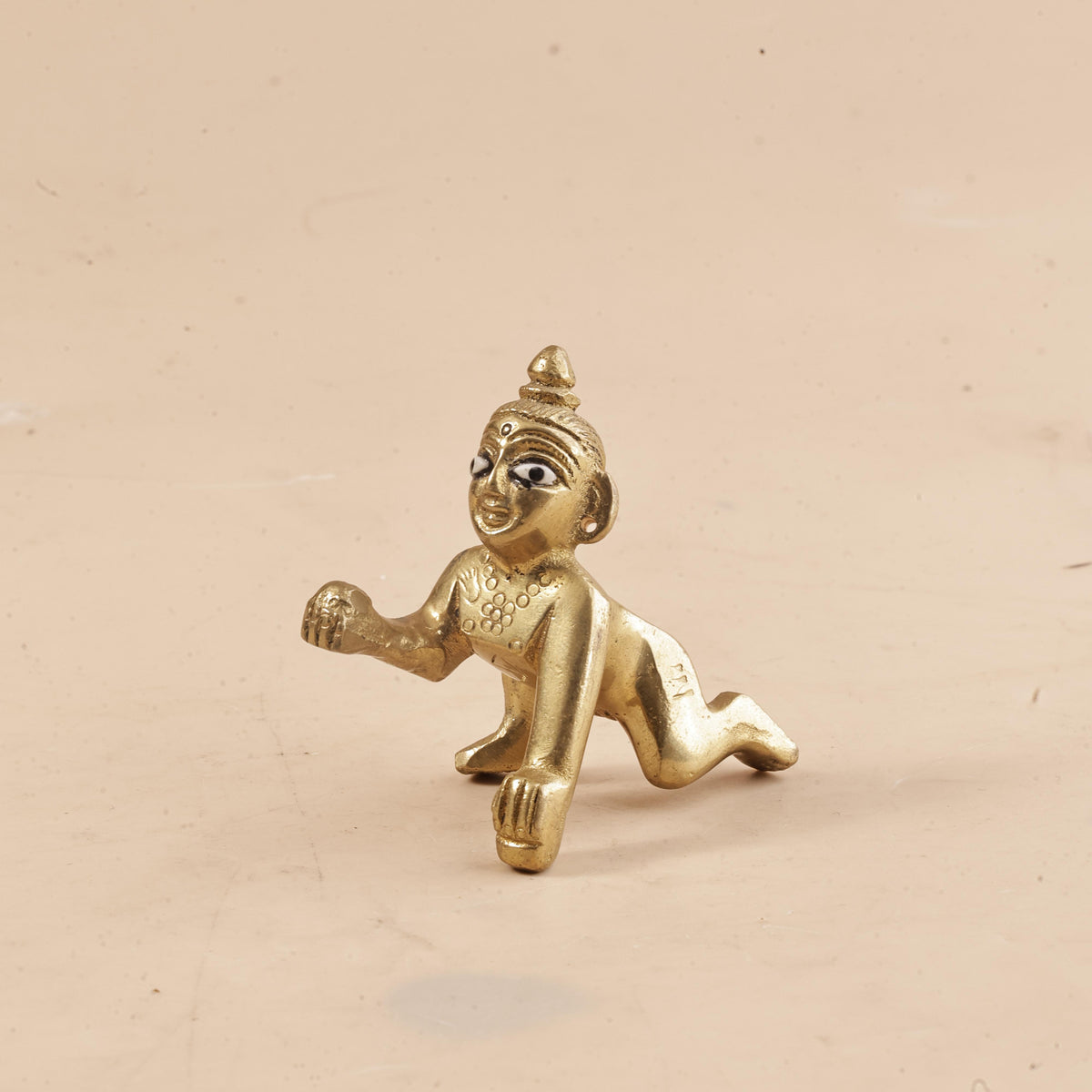 Brass Laddu Gopal Idol - Abhimantrit